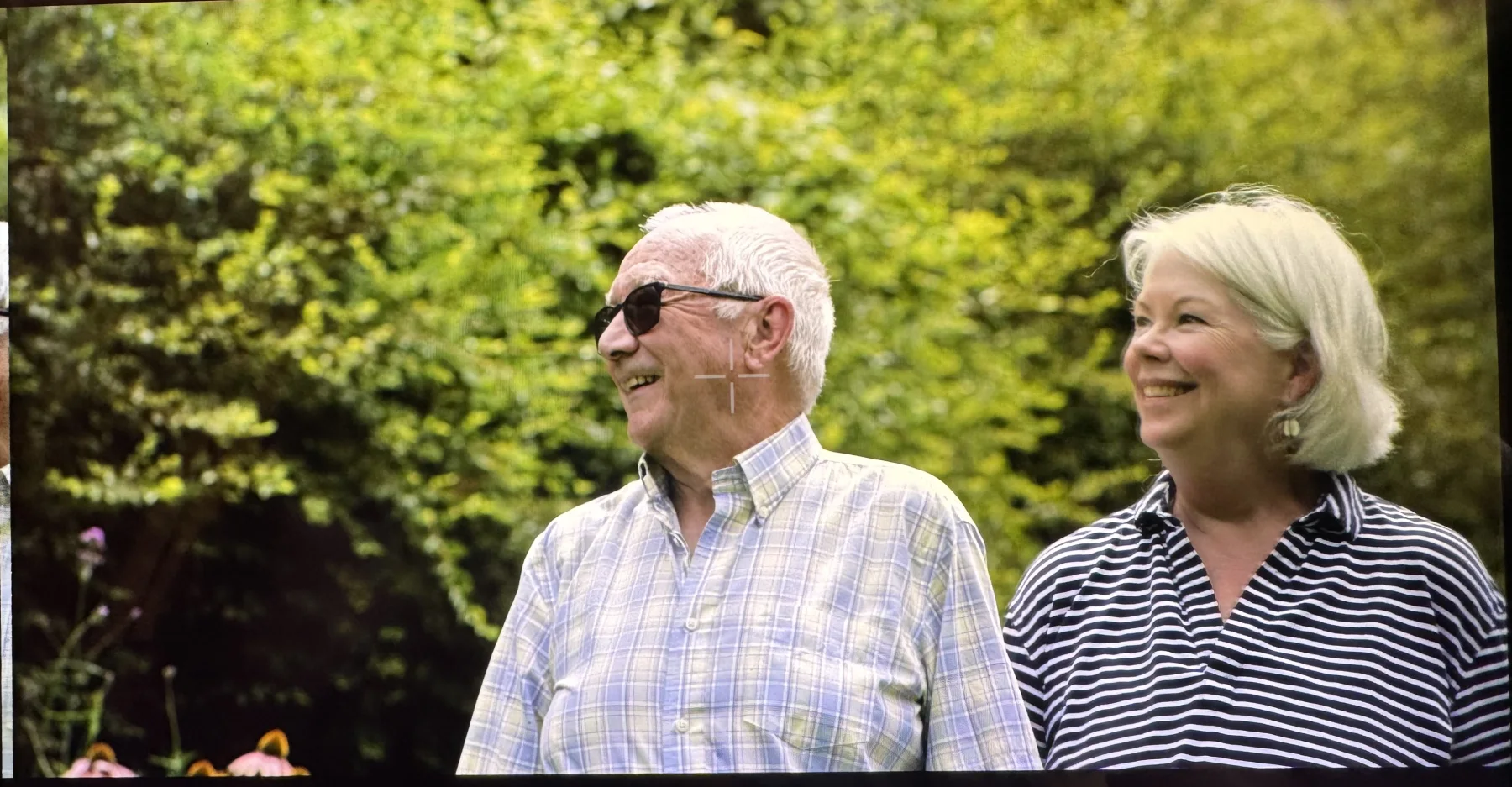 Maggie and Paul Dobbins in their meadow, from the film